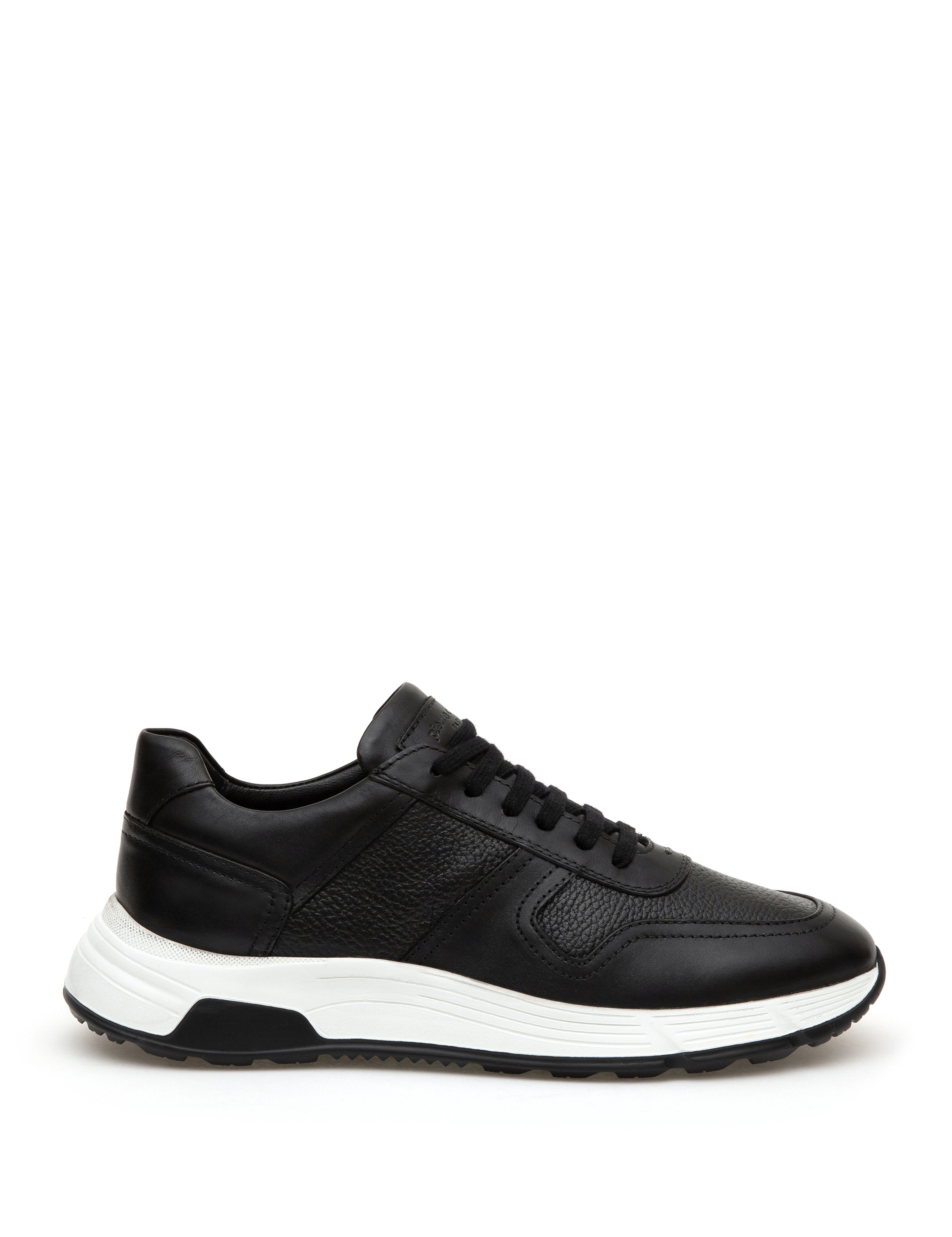 Siyah %100 Deri Sneaker - Image 1