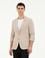 Bej Esnek Fit Blazer Ceket