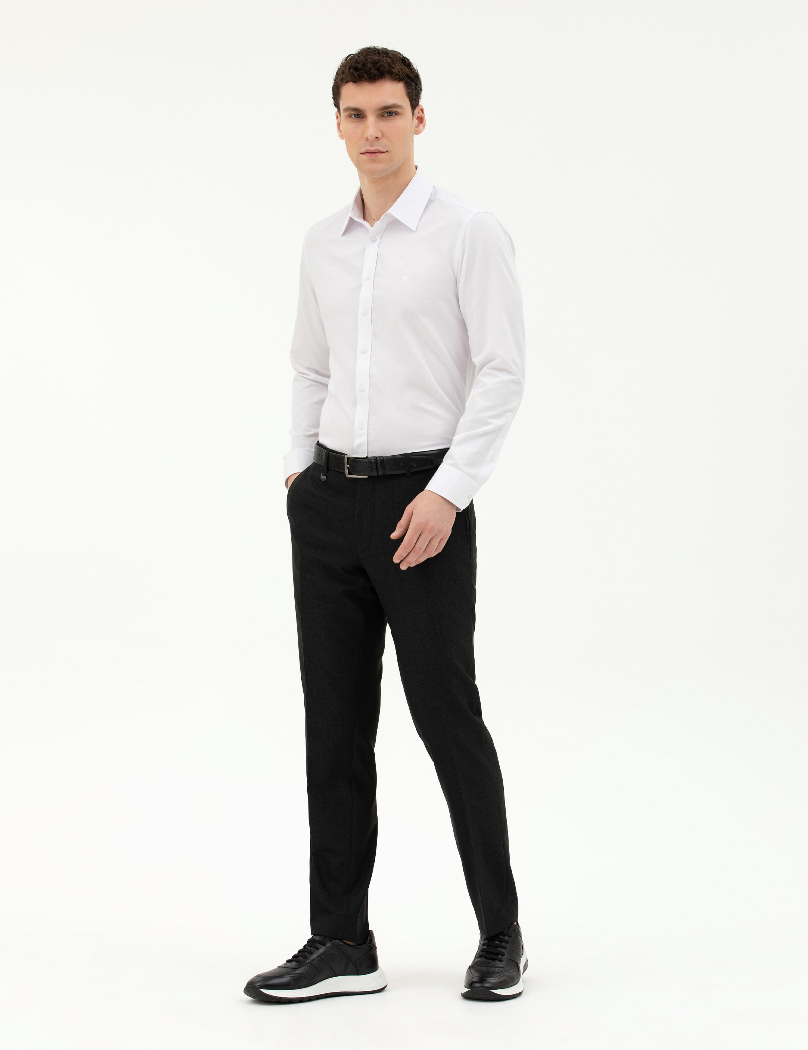 Siyah Slim Fit Kumaş Pantolon