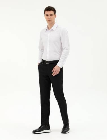 Siyah Slim Fit Kumaş Pantolon