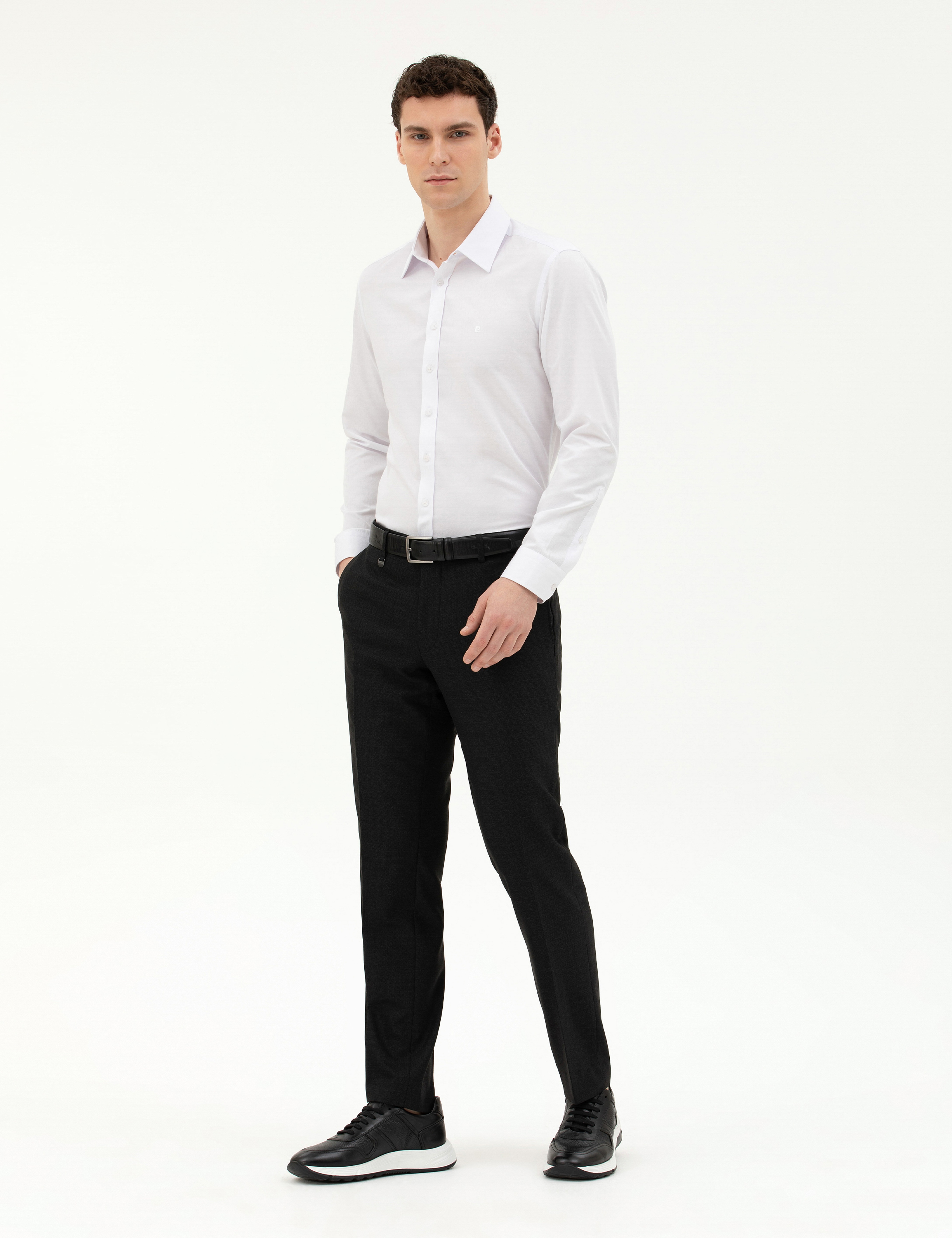 Siyah Slim Fit Kumaş Pantolon