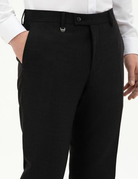 Siyah Slim Fit Kumaş Pantolon - 50288249008