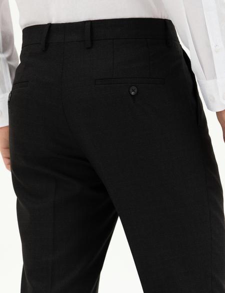 Siyah Slim Fit Kumaş Pantolon - 50288249008