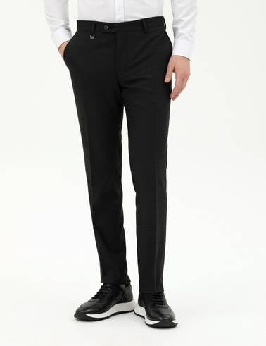 Siyah Slim Fit Kumaş Pantolon