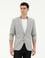 Gri Ex. Slim Fit Yün Karışımlı Ceket