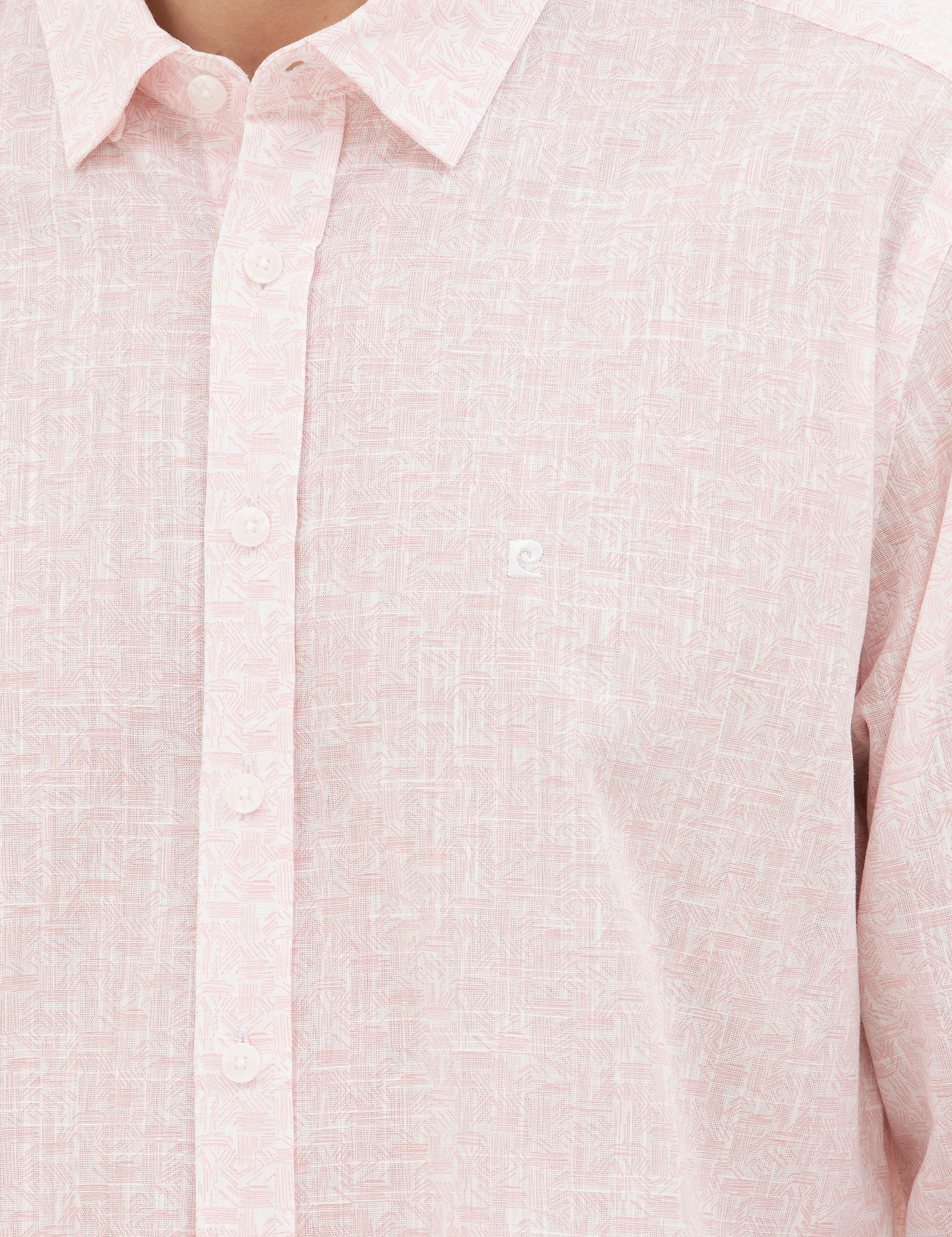 Açık Pembe Regular Fit Uzun Kollu Gömlek - Image 7