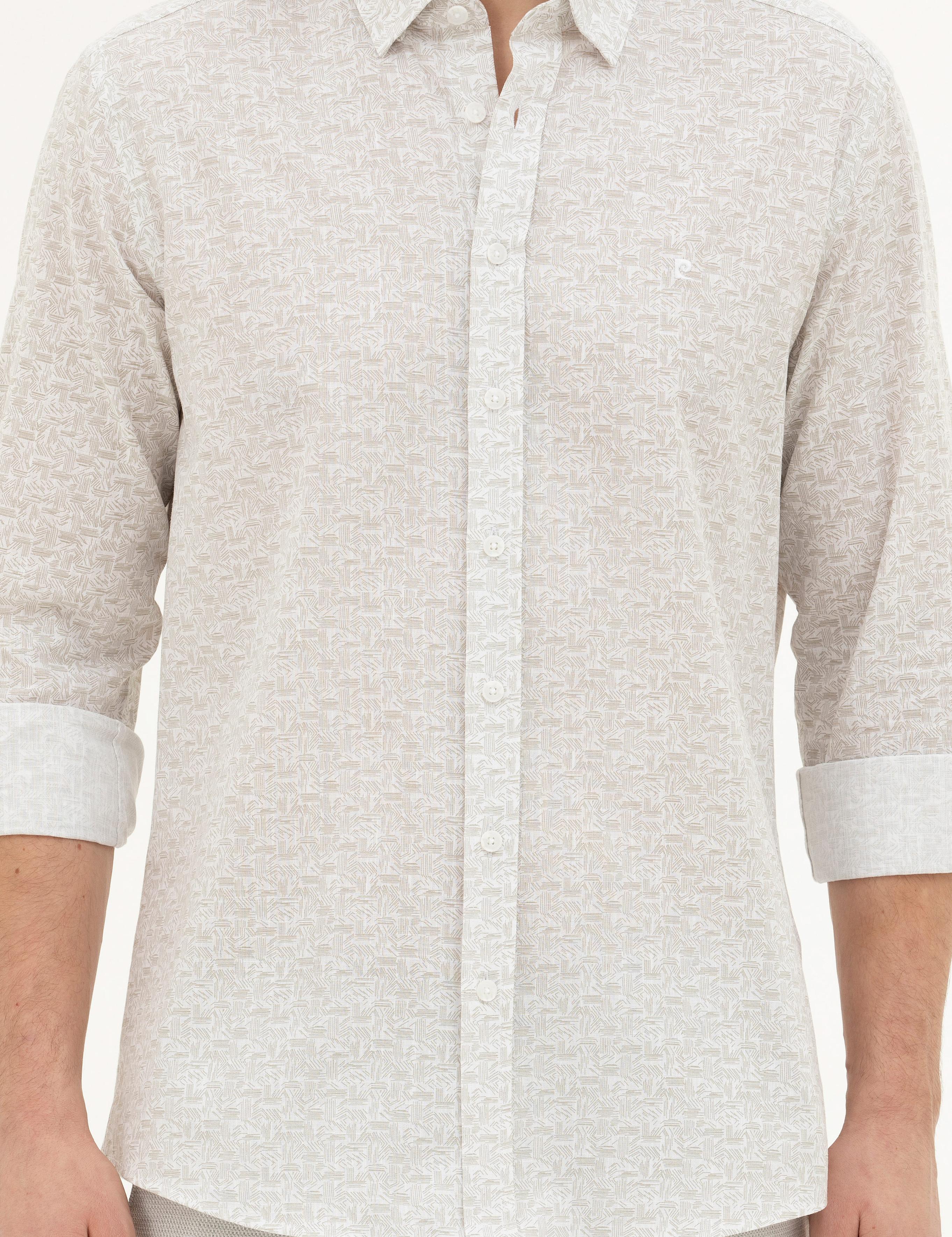 Yeşil Regular Fit Uzun Kollu Gömlek