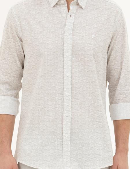 Yeşil Regular Fit Uzun Kollu Gömlek - 50284926025