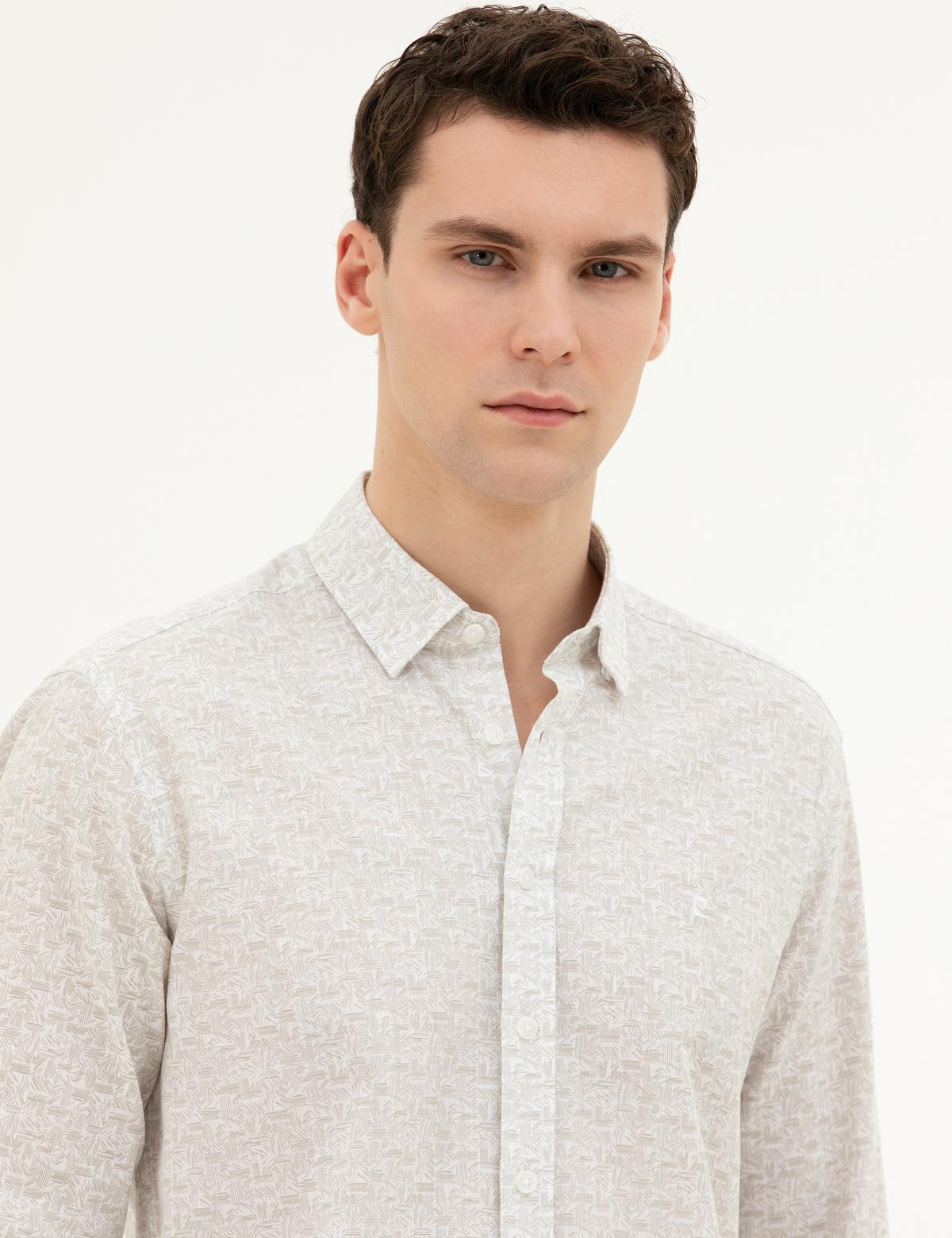 Yeşil Regular Fit Uzun Kollu Gömlek - 50284926025