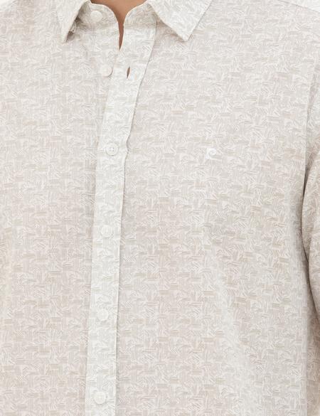 Yeşil Regular Fit Uzun Kollu Gömlek - 50284926025