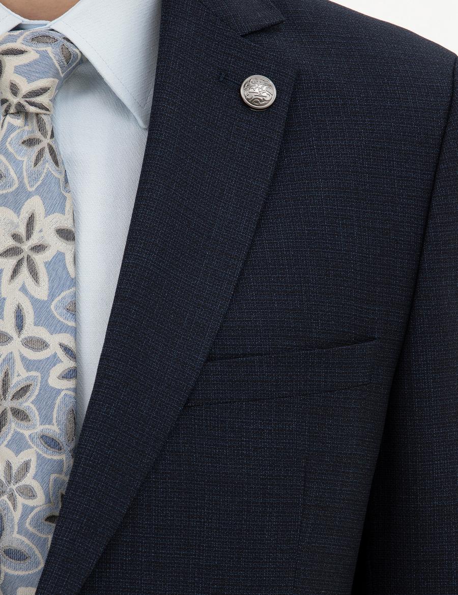 Lacivert Ex. Slim Fit Yün Takım Elbise