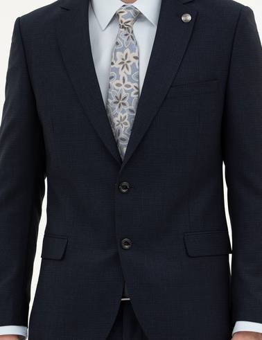 Lacivert Ex. Slim Fit Yün Takım Elbise