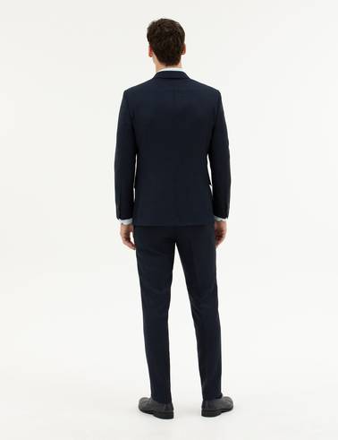 Lacivert Ex. Slim Fit Yün Takım Elbise