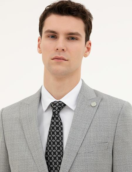 Açık Gri Ex. Slim Fit Yün Takım Elbise - 50285280005