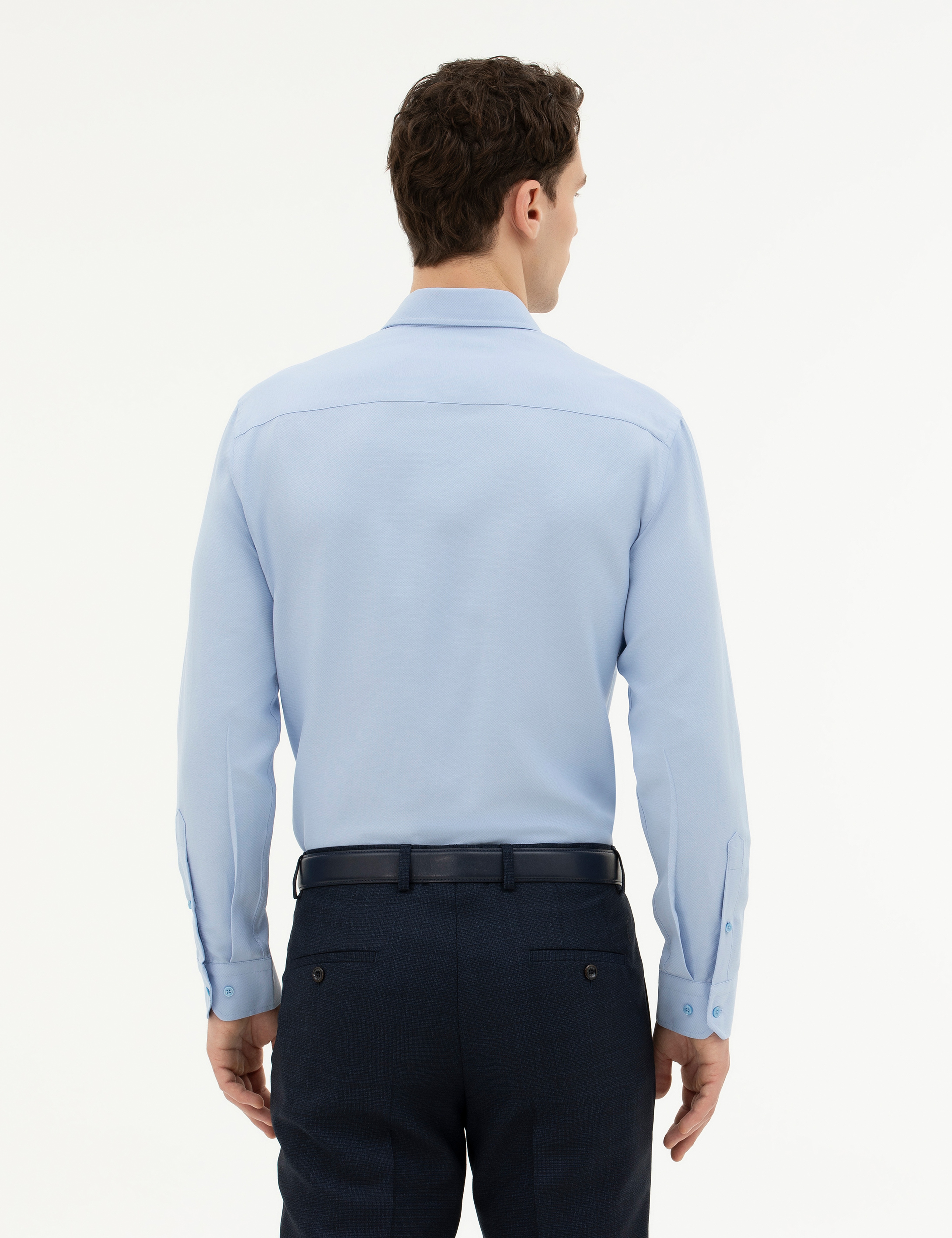 Saks Slim Fit Uzun Kollu Gömlek - Image 5