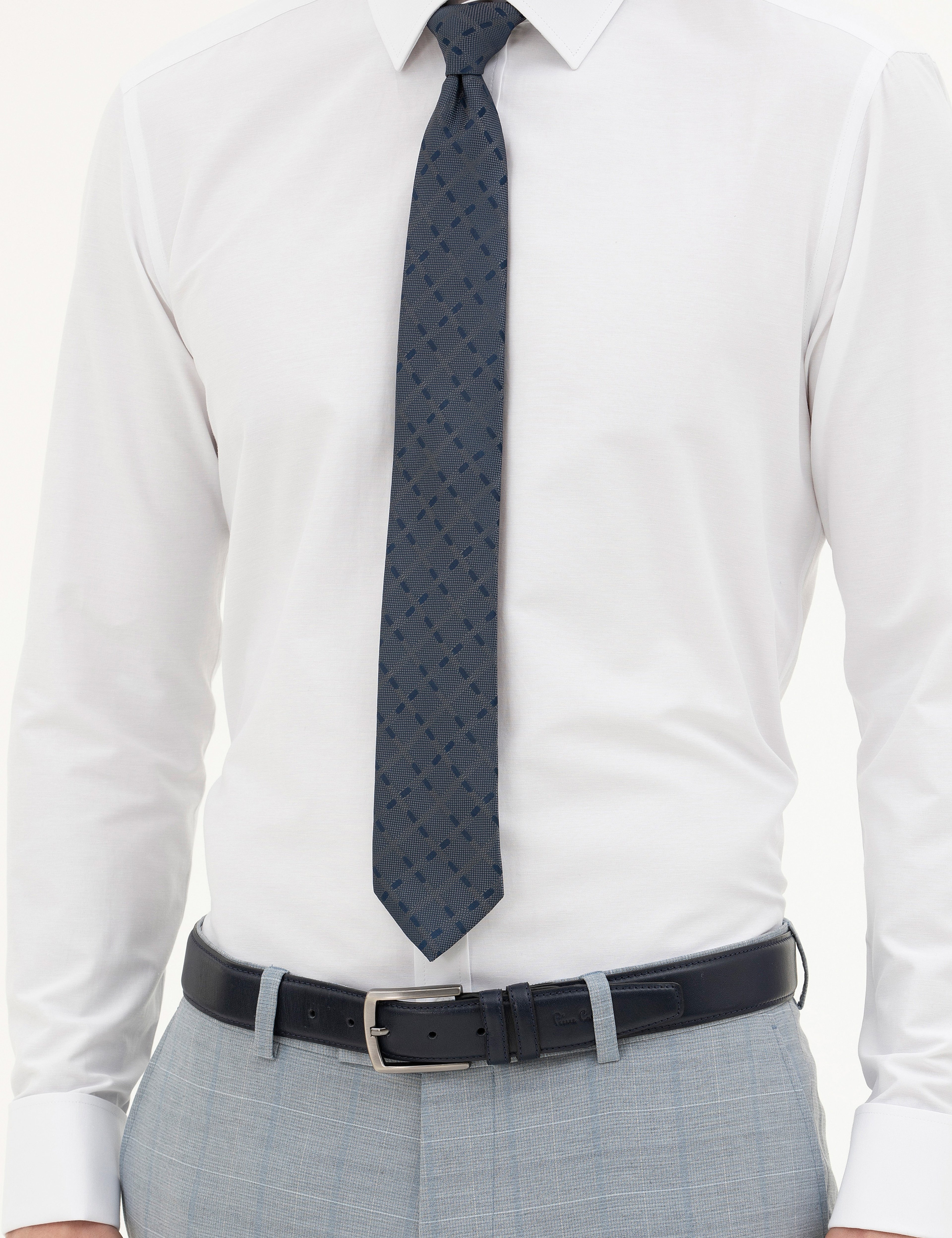 Beyaz Slim Fit Uzun Kollu Basic Gömlek - Image 6