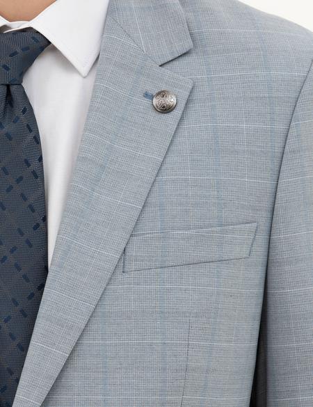 Açık Mavi Slim Fit Takım Elbise - 50285267041