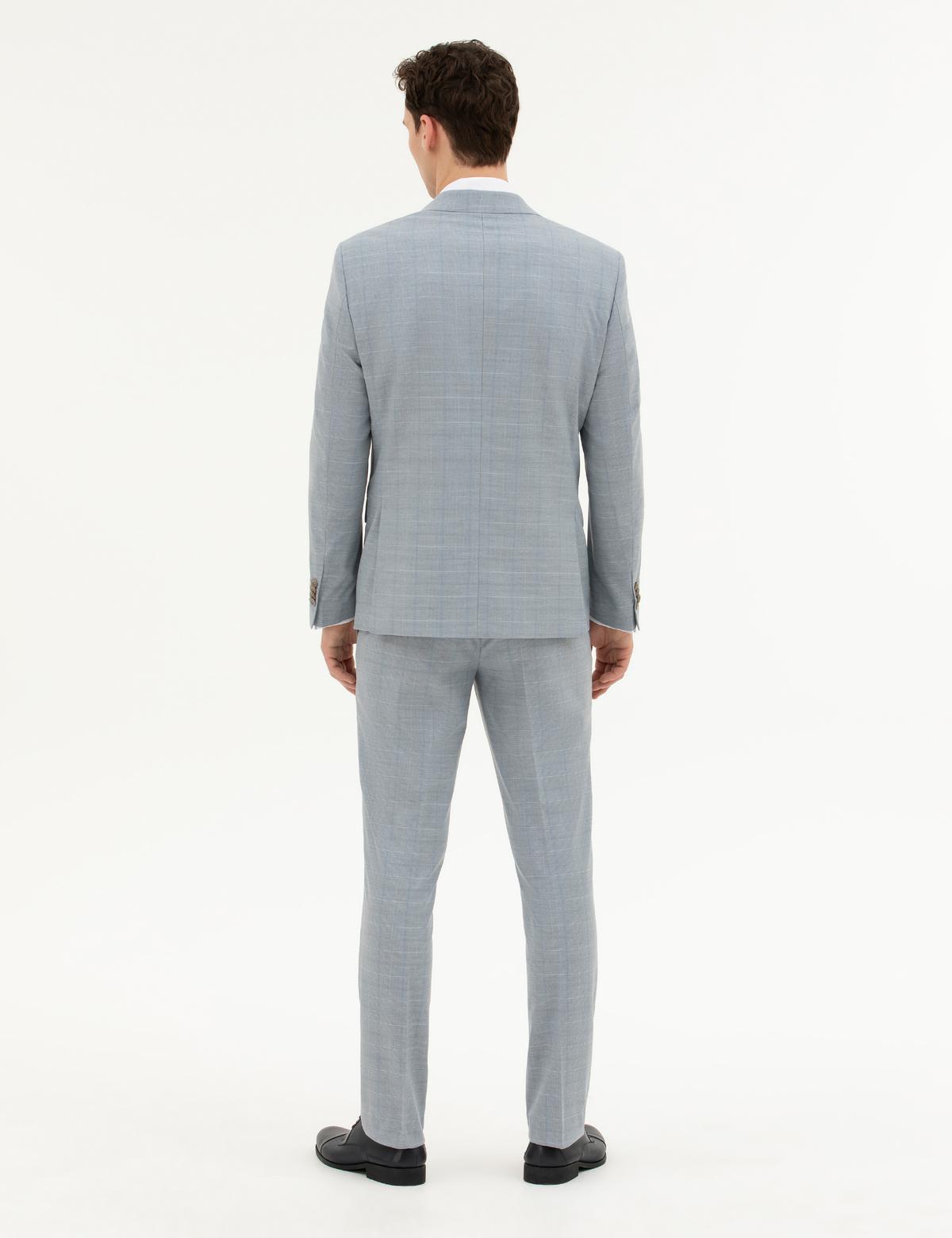 Açık Mavi Slim Fit Takım Elbise - 50285267041