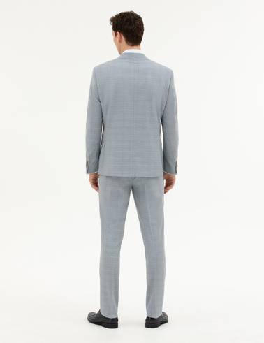 Açık Mavi Slim Fit Takım Elbise