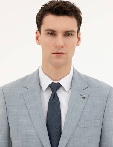 Açık Mavi Slim Fit Takım Elbise