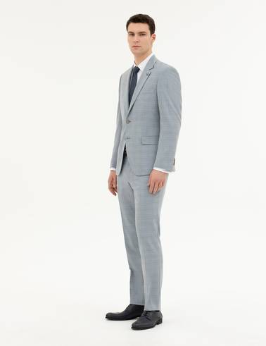 Açık Mavi Slim Fit Takım Elbise