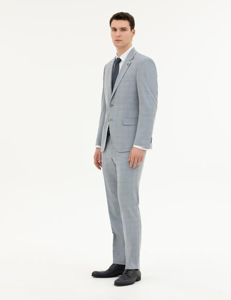 Açık Mavi Slim Fit Takım Elbise - 50285267041
