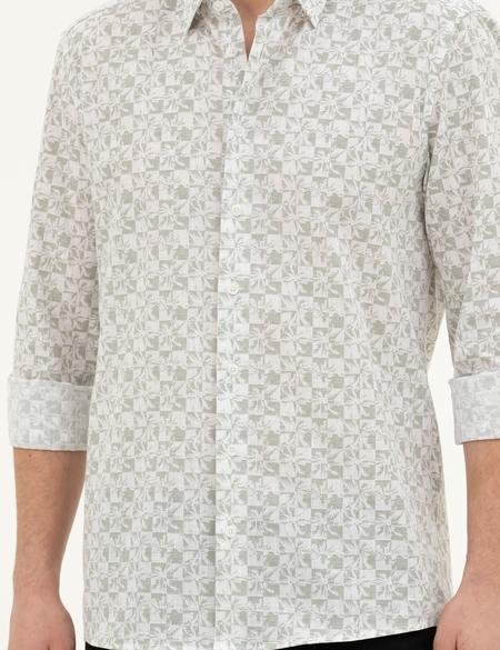 Yeşil Regular Fit Uzun Kollu Gömlek - 50284281018