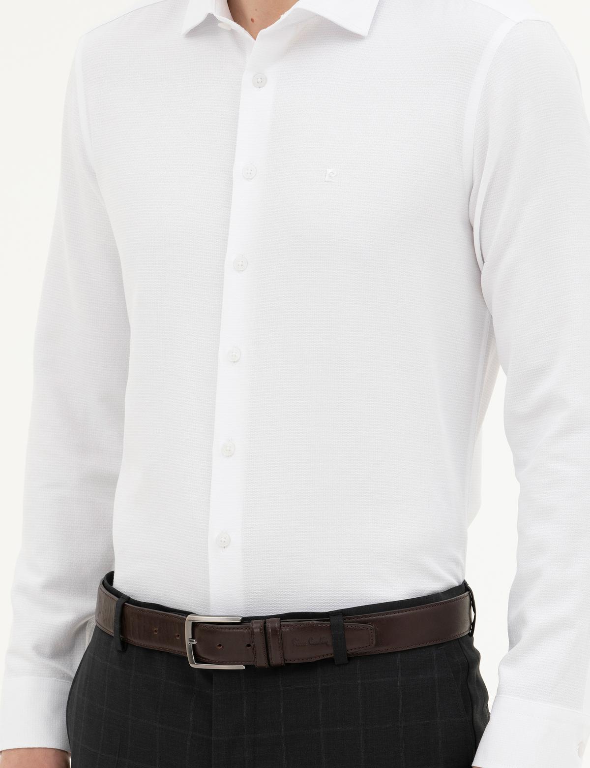 Beyaz Slim Fit Uzun Kollu Gömlek - 50282965007