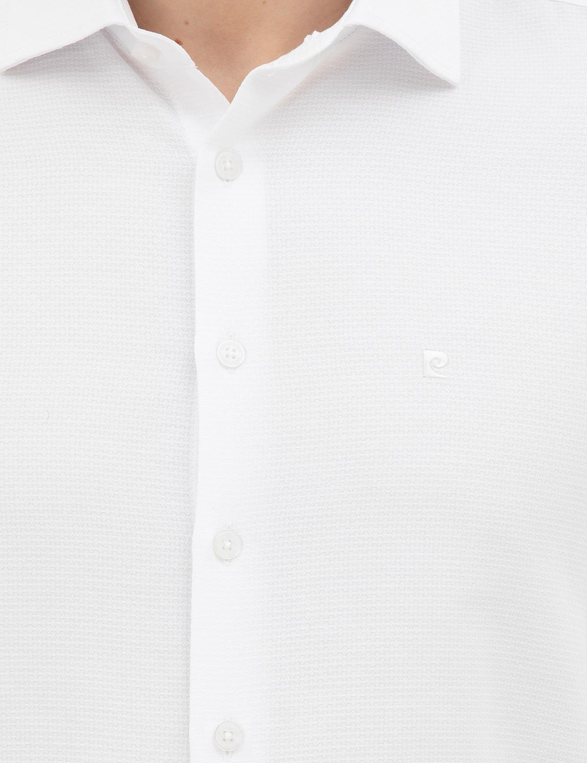 Beyaz Slim Fit Uzun Kollu Gömlek - 50282965007