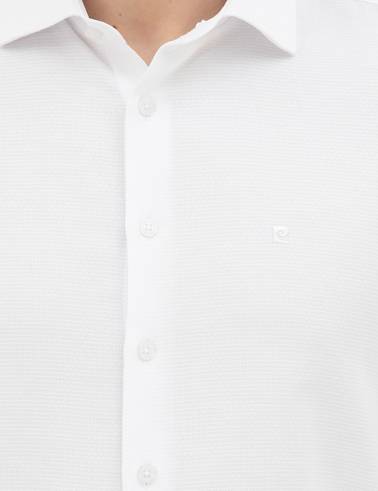 Beyaz Slim Fit Uzun Kollu Gömlek