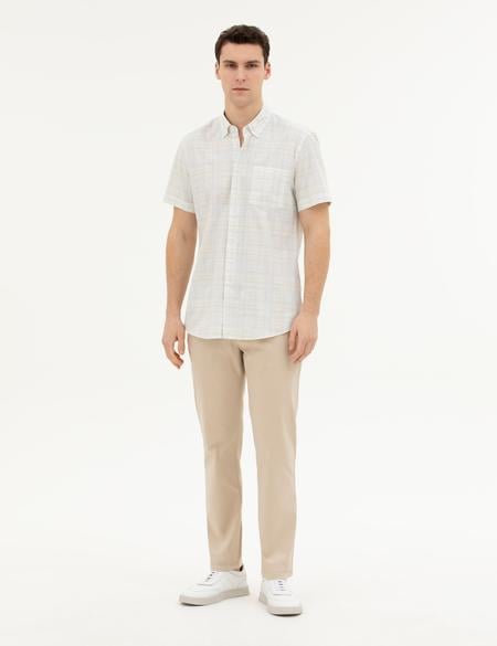 Taş Regular Fit Kısa Kollu Gömlek - 50284924009