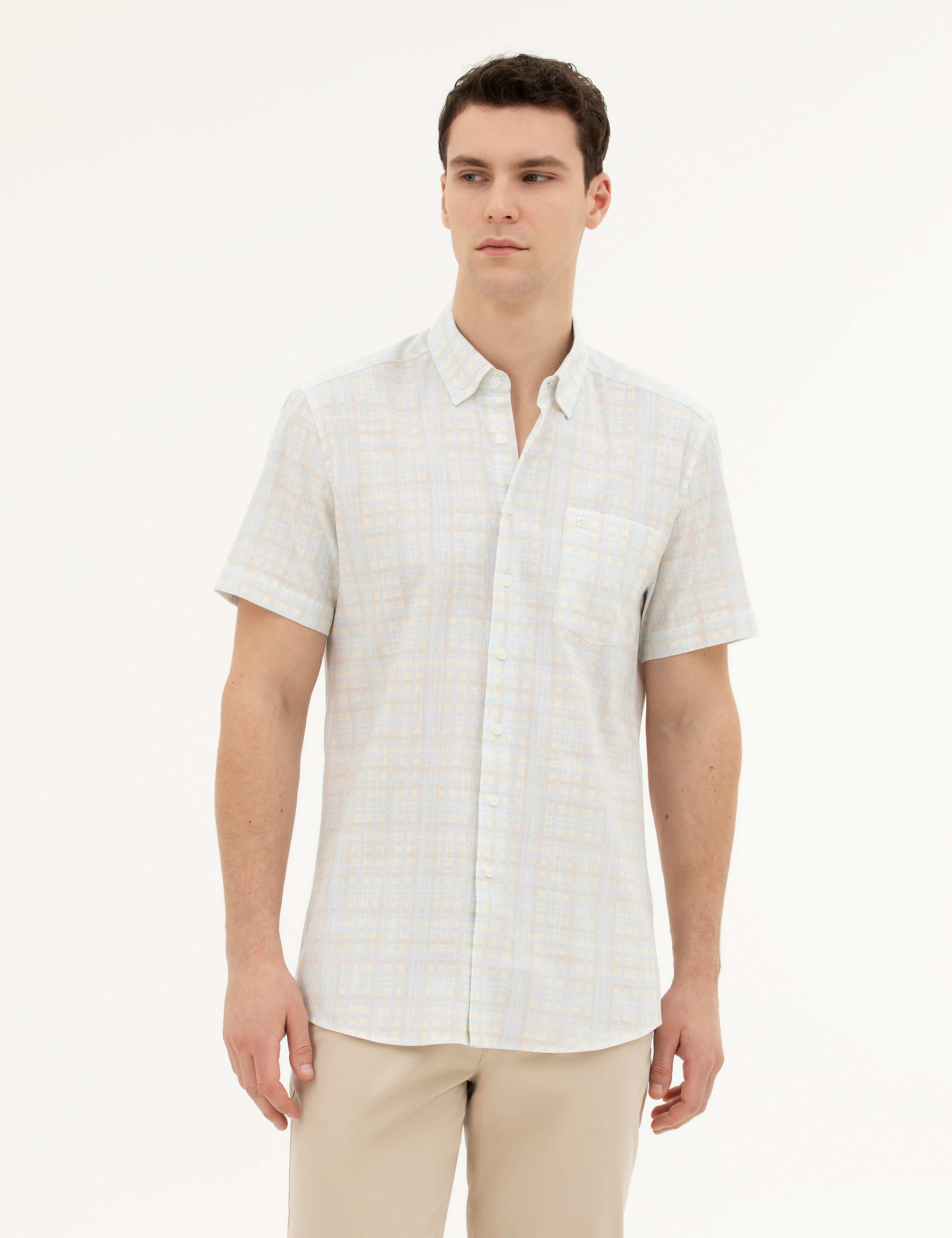 Taş Regular Fit Kısa Kollu Gömlek - Image 1