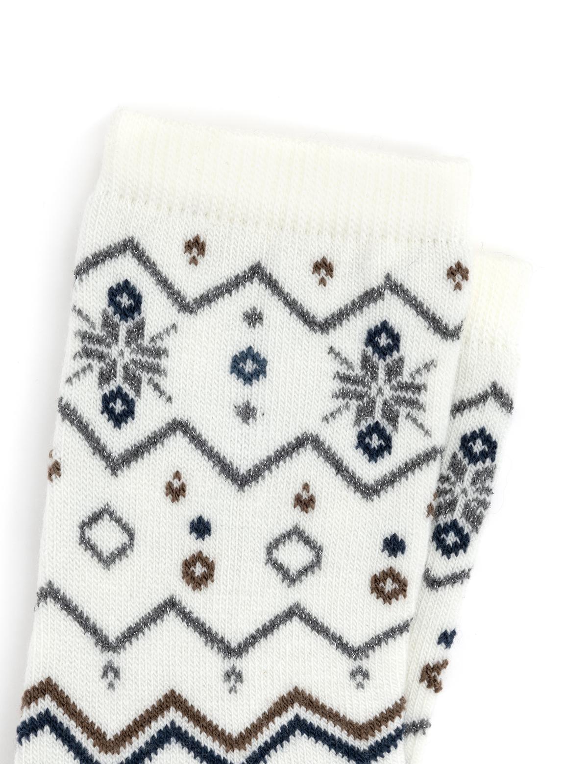 Kadın Ekru Çorap - 50283626004