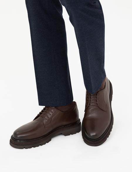 Kahverengi %100 Deri Casual Ayakkabı - 50279061012