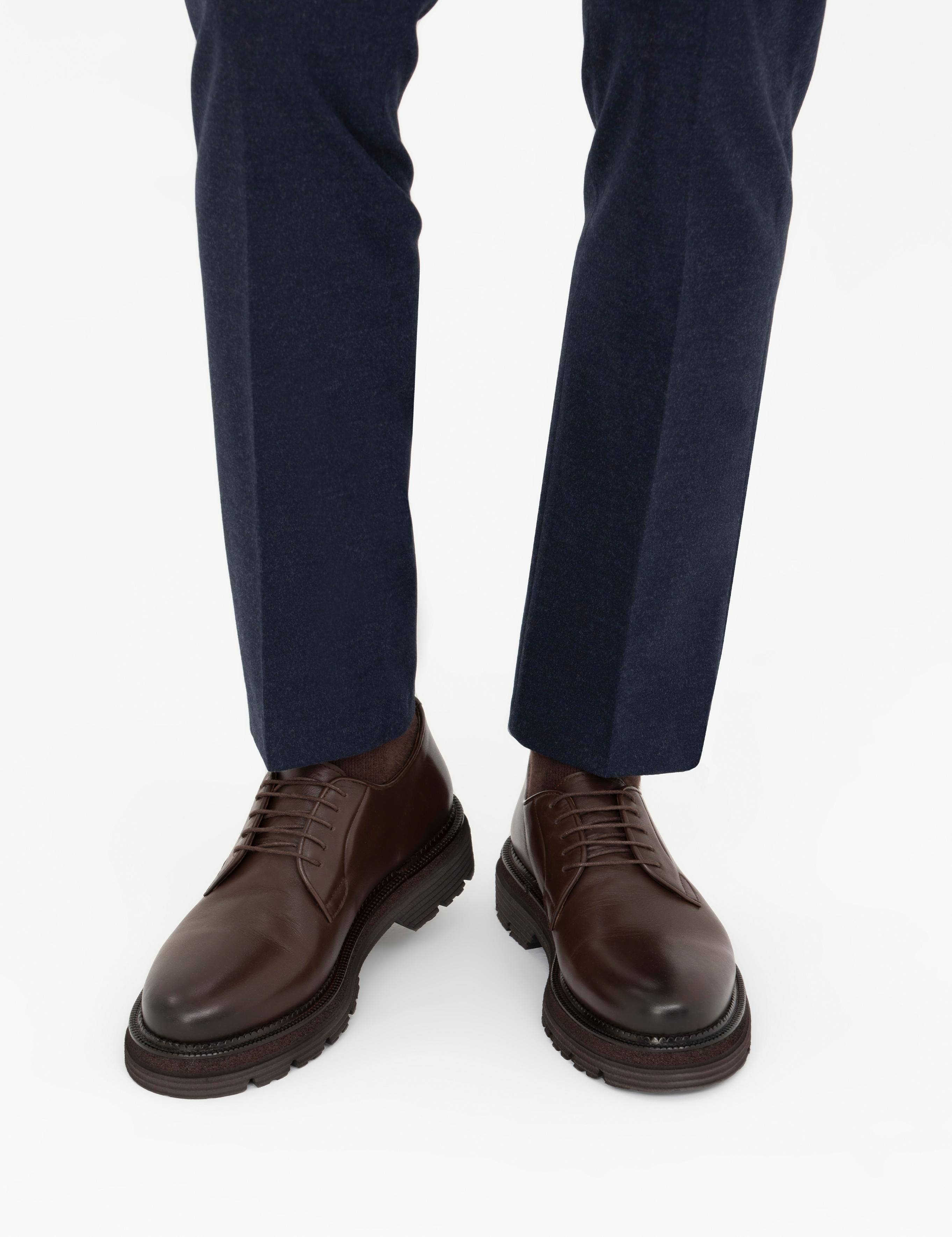 Kahverengi %100 Deri Casual Ayakkabı