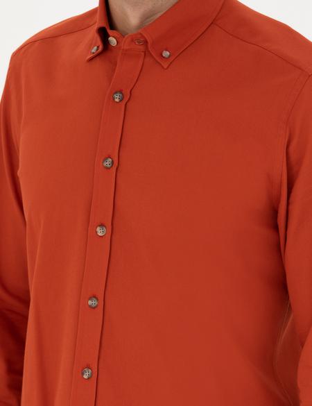 Kiremit Regular Fit Uzun Kollu Gömlek - 50276553052