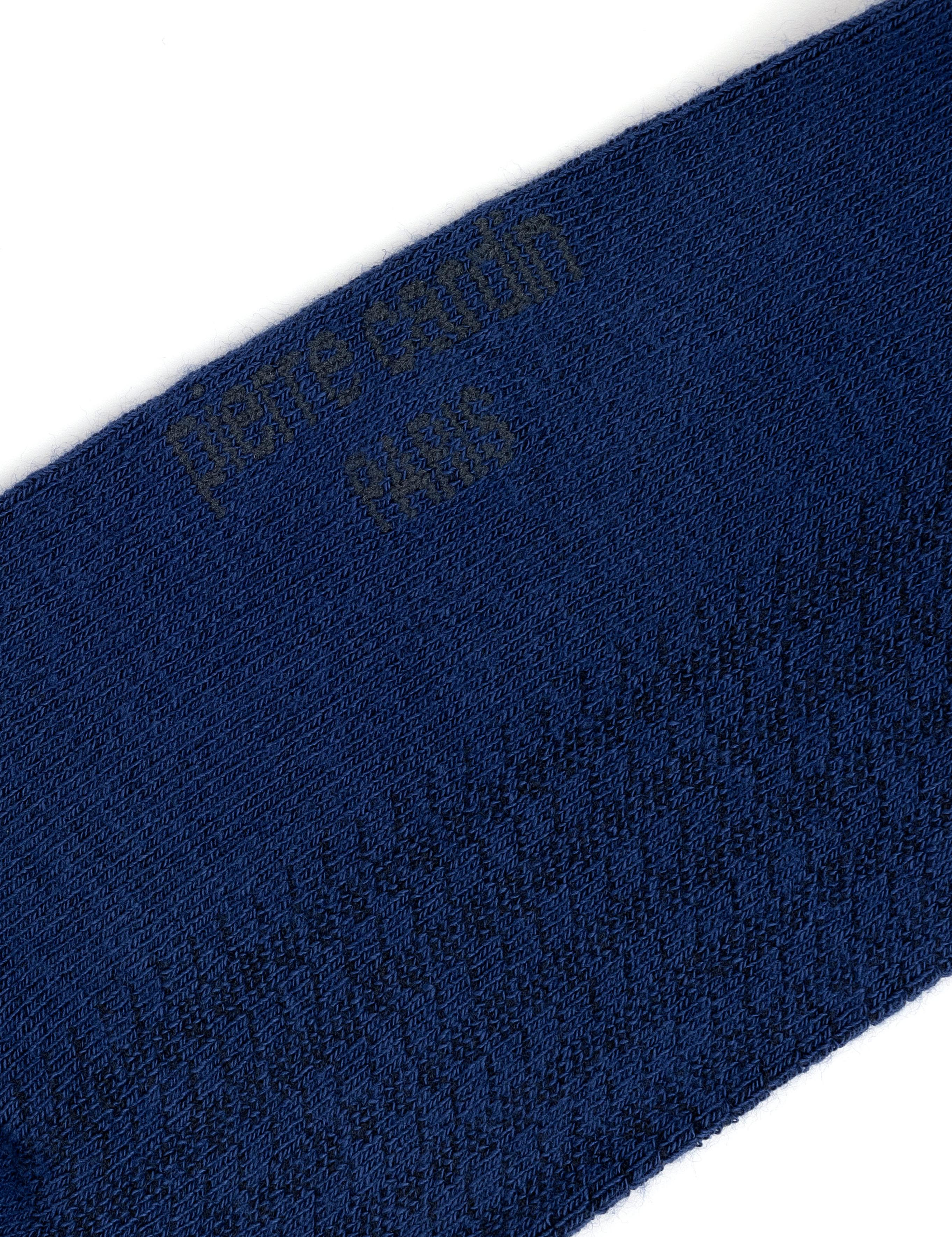 Erkek Bambu Karışımlı Mavi Soket Desenli Çorap