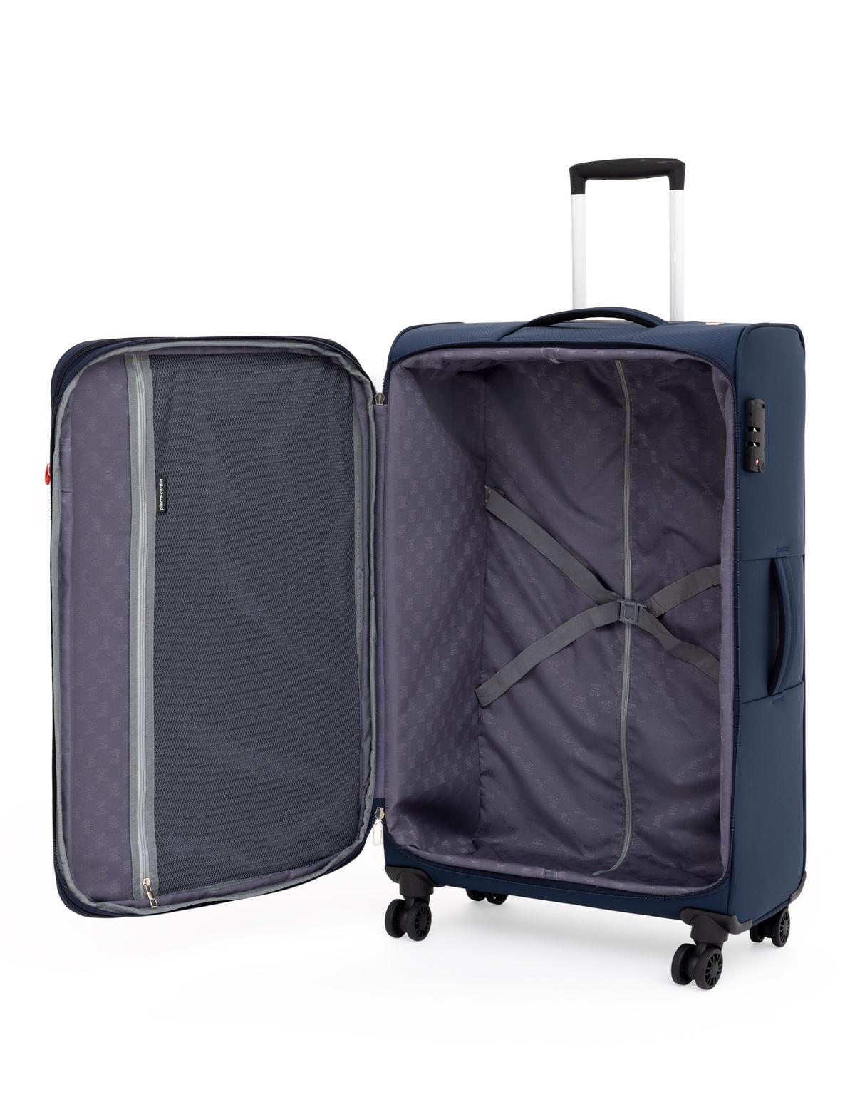 Lacivert Büyük Boy Kumaş Valiz - 50293596002