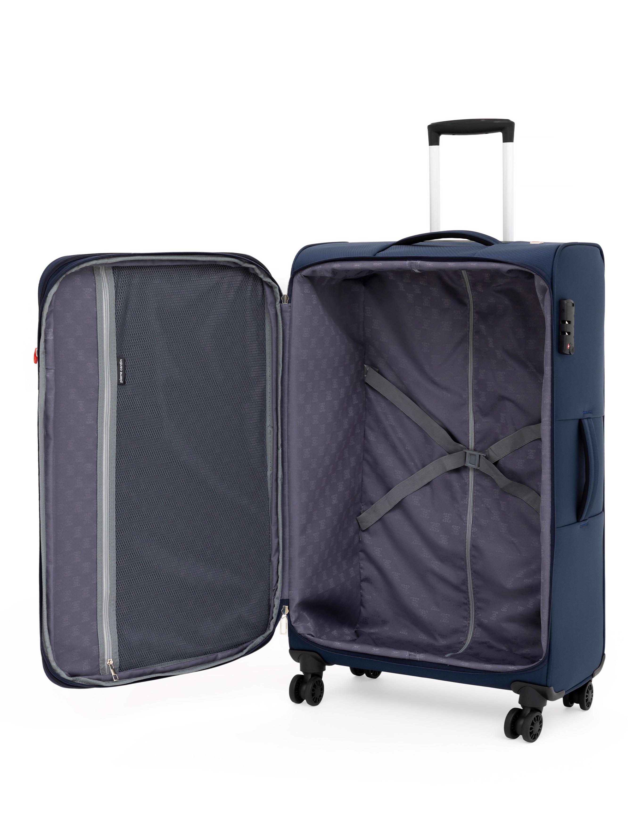 Lacivert Büyük Boy Kumaş Valiz