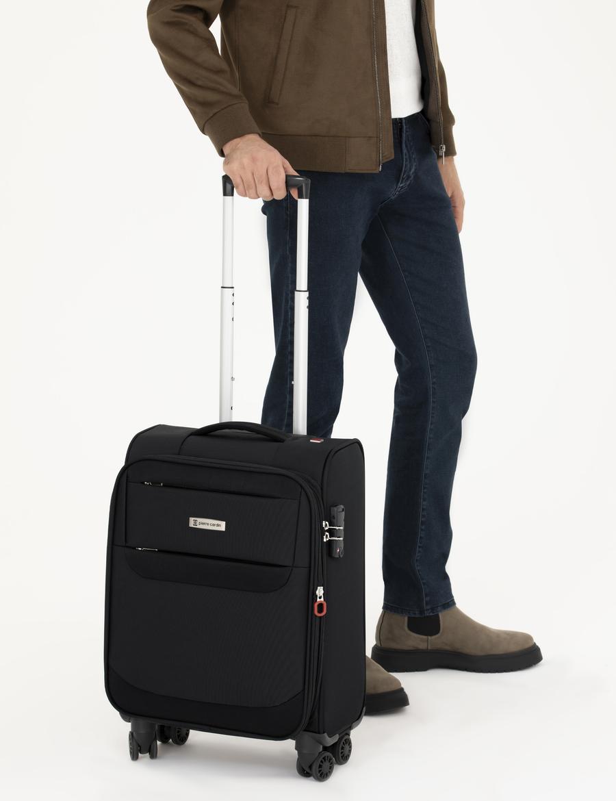 Siyah Kabin Boy Kumaş Valiz