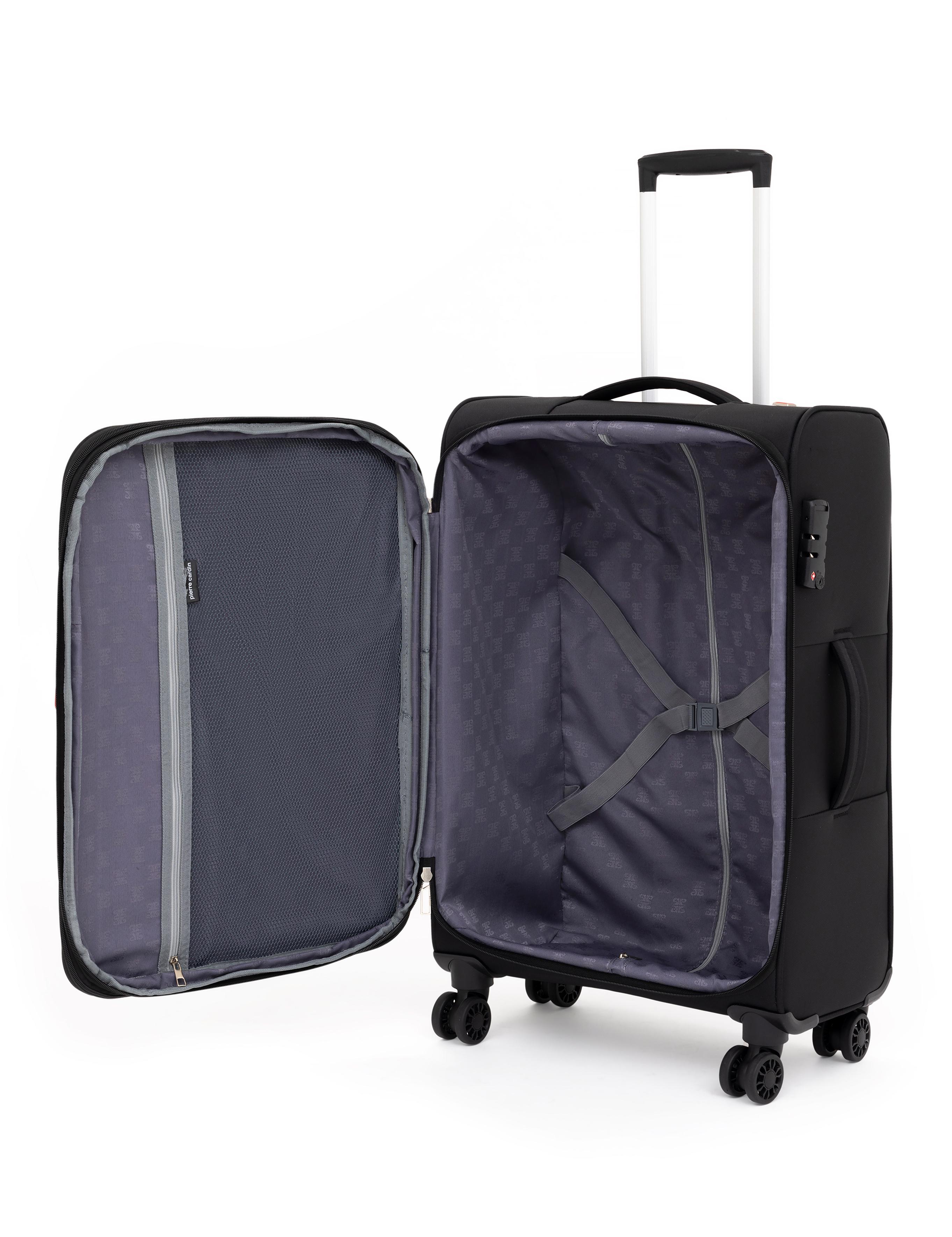 Siyah Orta Boy Kumaş Valiz