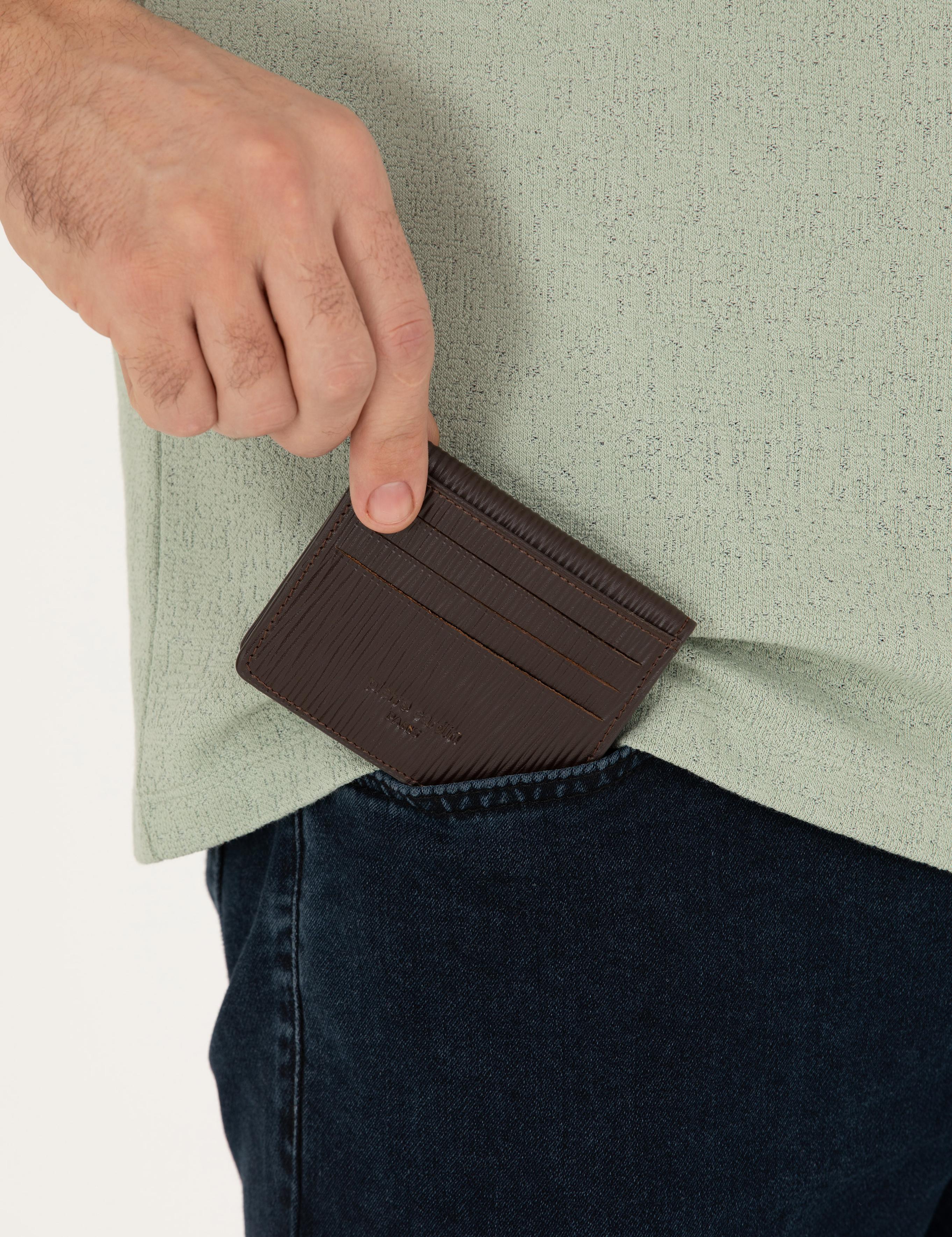 Erkek Kahverengi Deri Cüzdan