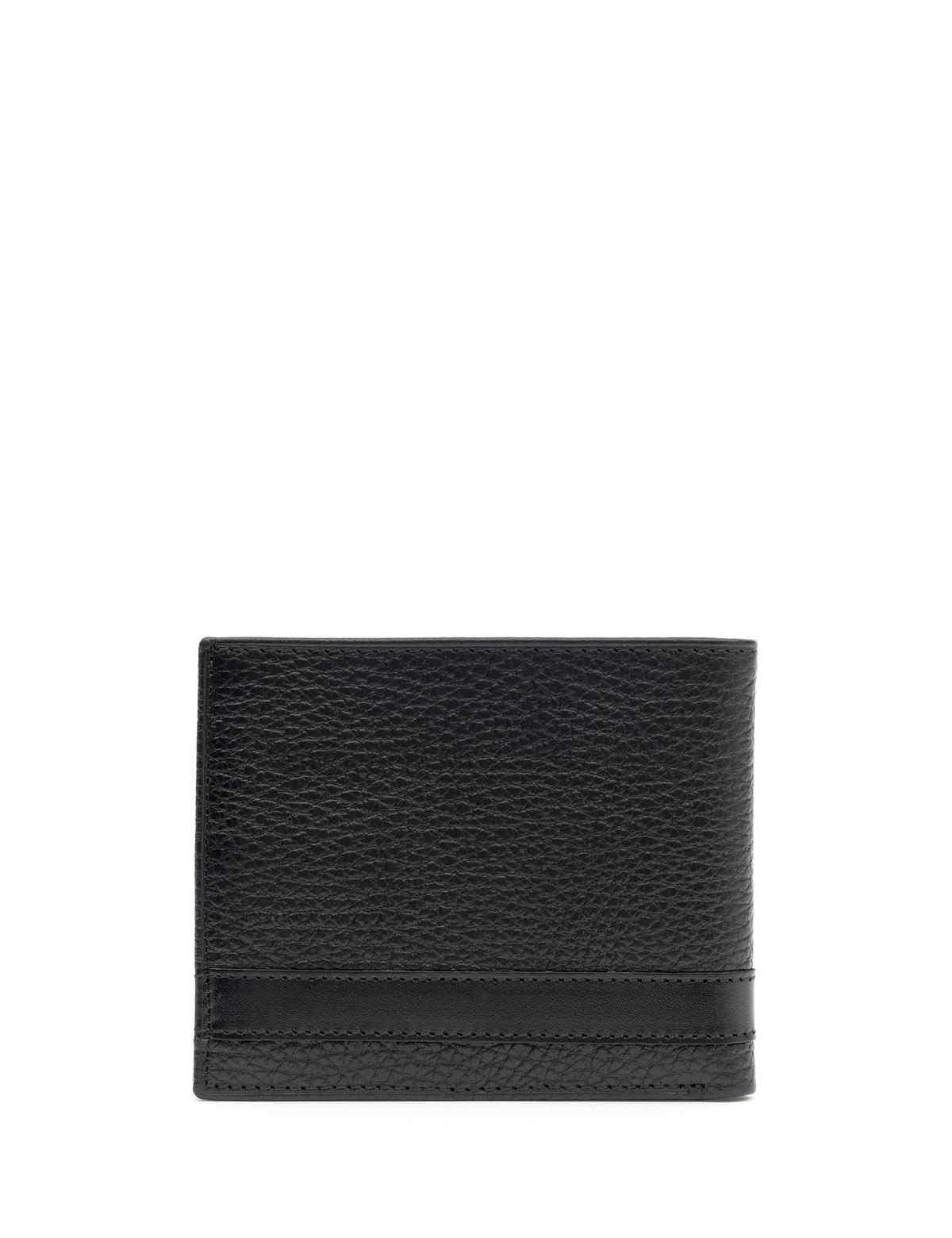 Erkek Siyah Deri Cüzdan - 50293579003