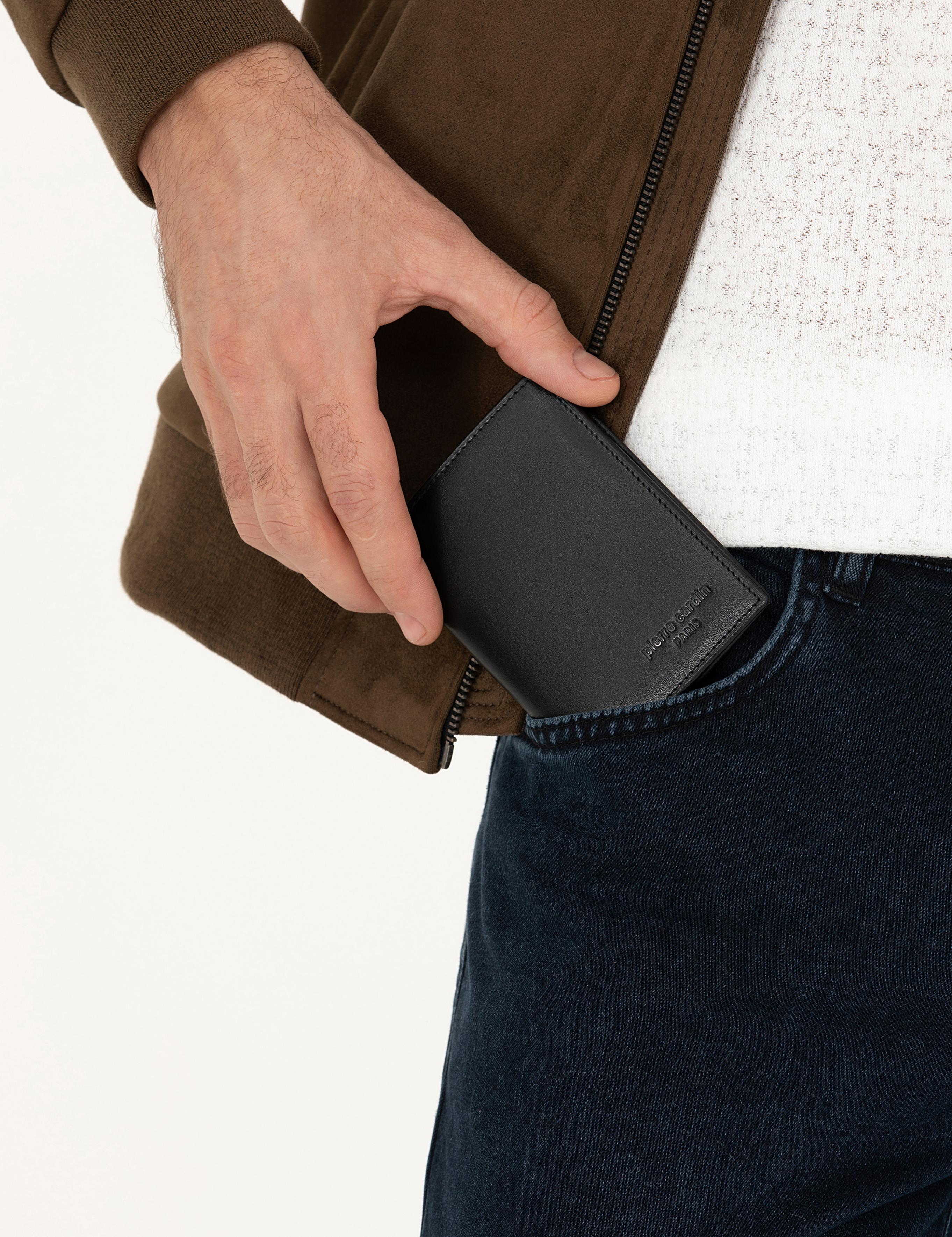 Erkek Siyah Deri Cüzdan