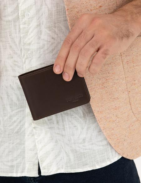 Erkek Kahverengi Deri Cüzdan - 50293583001