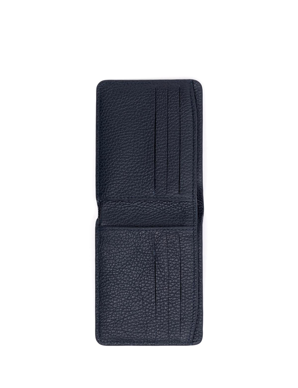 Erkek Lacivert Deri Cüzdan - 50293584002