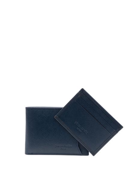 Erkek Lacivert Deri Cüzdan - 50293585002