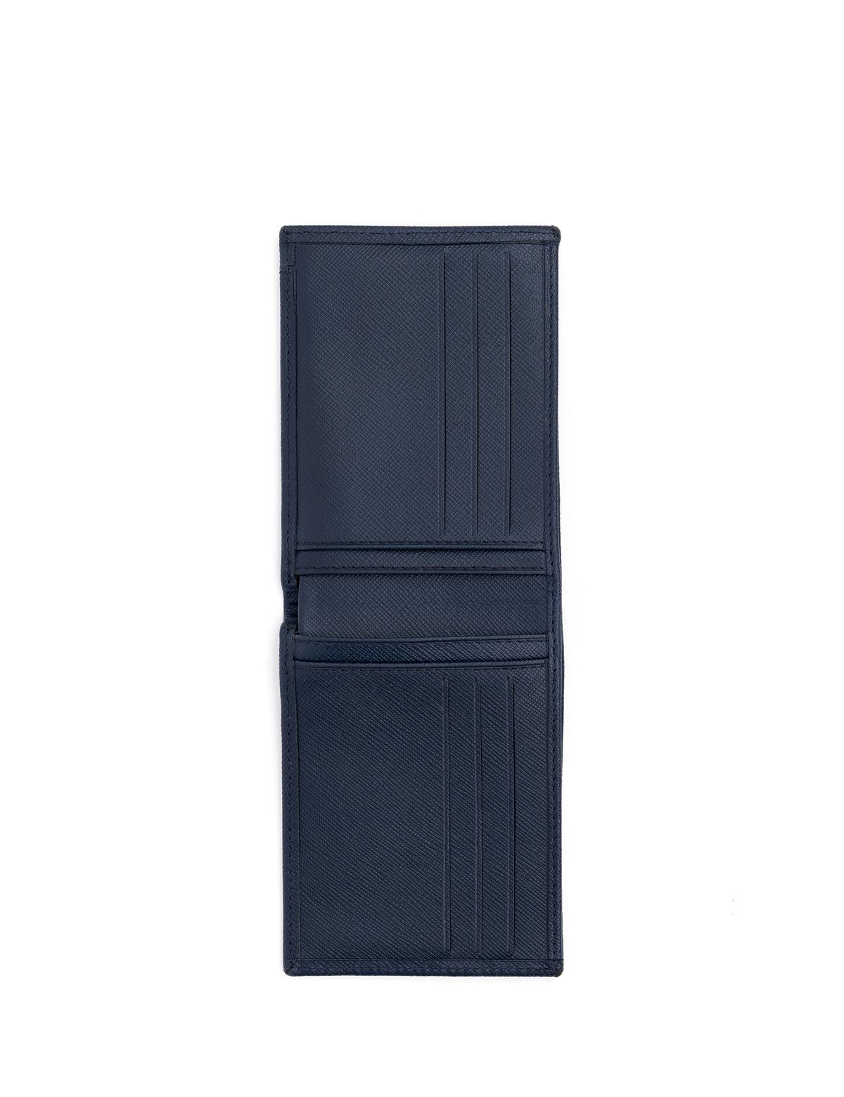 Erkek Lacivert Deri Cüzdan - 50293585002