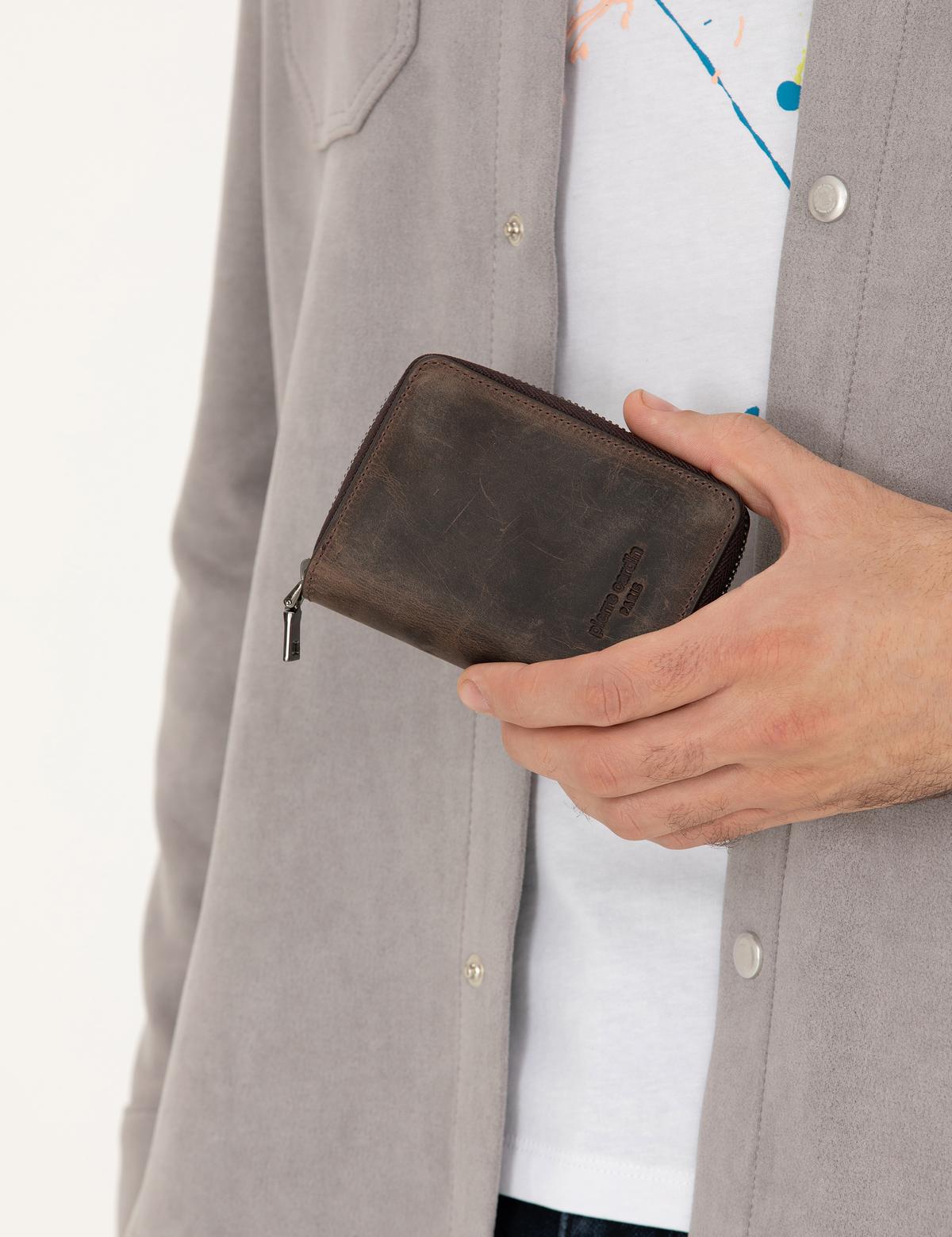 Erkek Kahverengi Deri Cüzdan - 50293588001