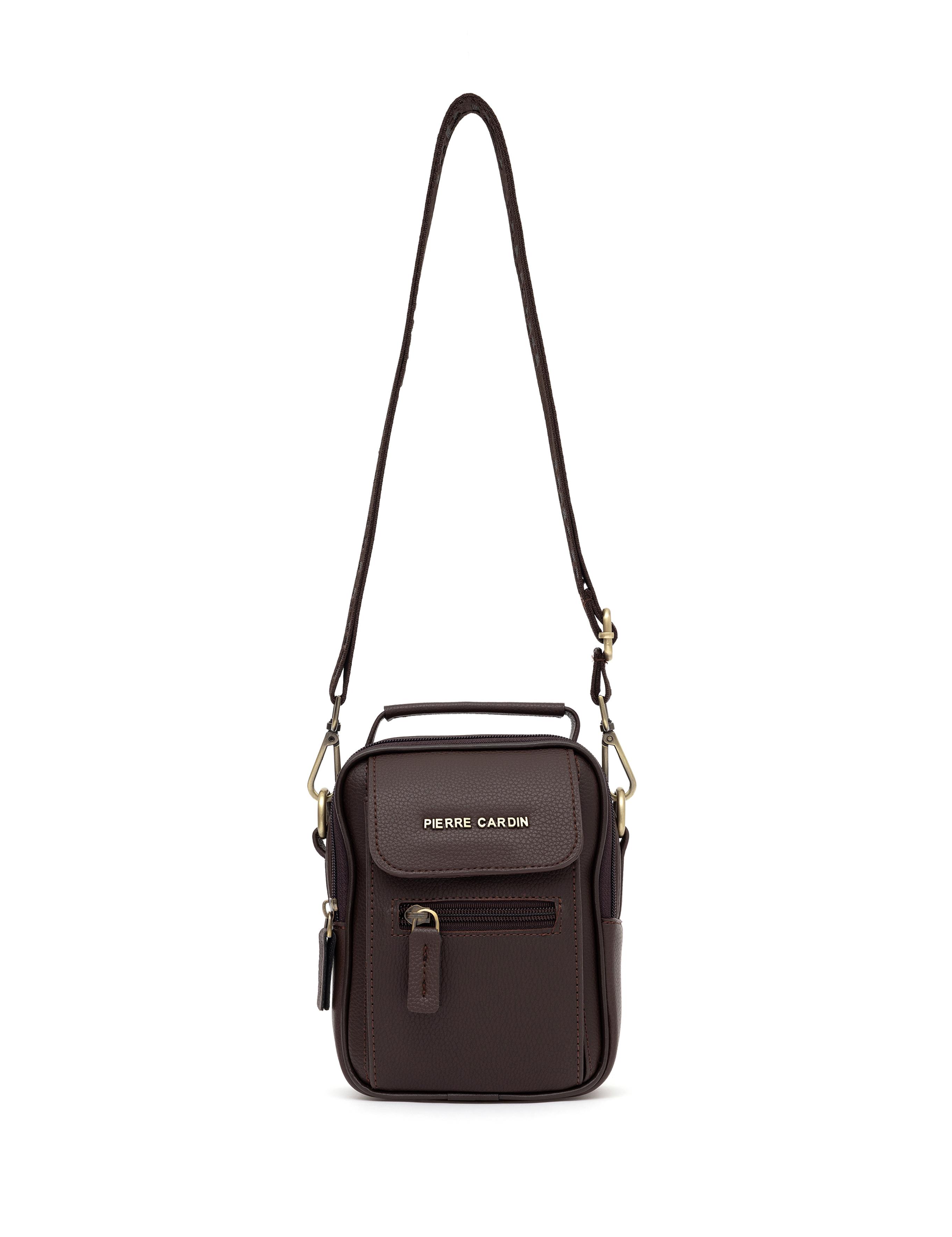 Erkek Kahverengi Askılı El Çantası